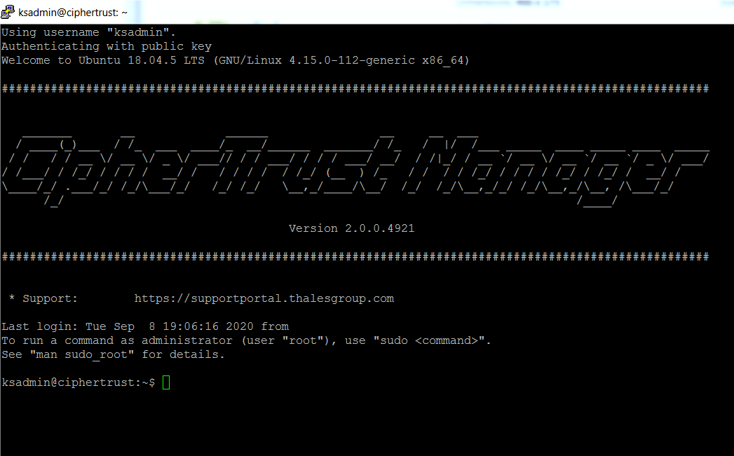 SSH session banner