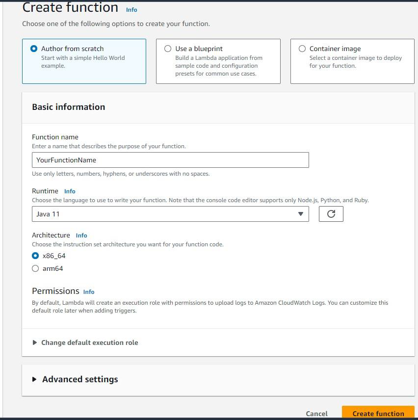 Publish AWS Lambda