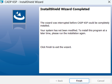 Finish Installation