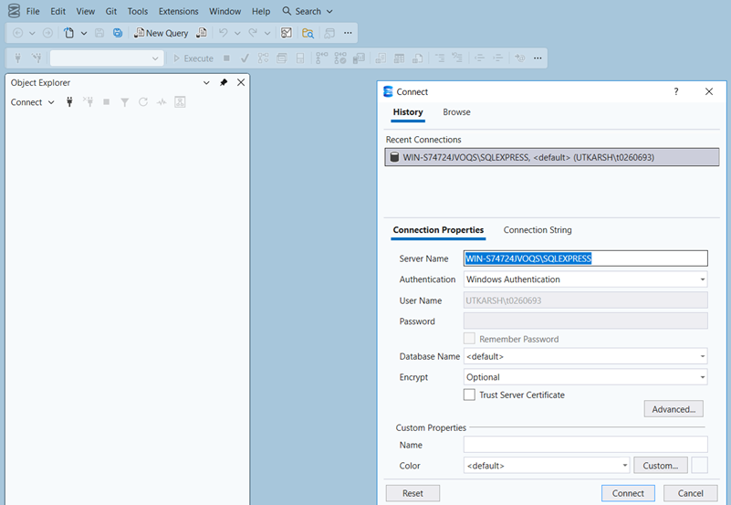 Connect to Database