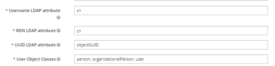 LDAP Attributes