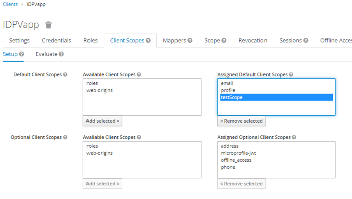 Add Scope to OIDC