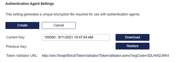 Auth Agent Settings