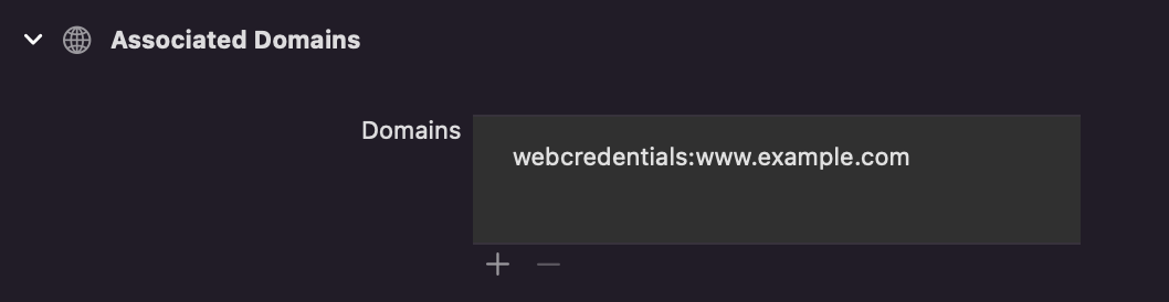 Associated domains entitlement