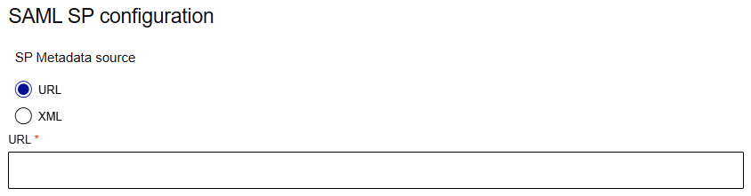 SAML application configuration