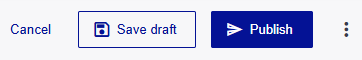 Save draft or publish theme