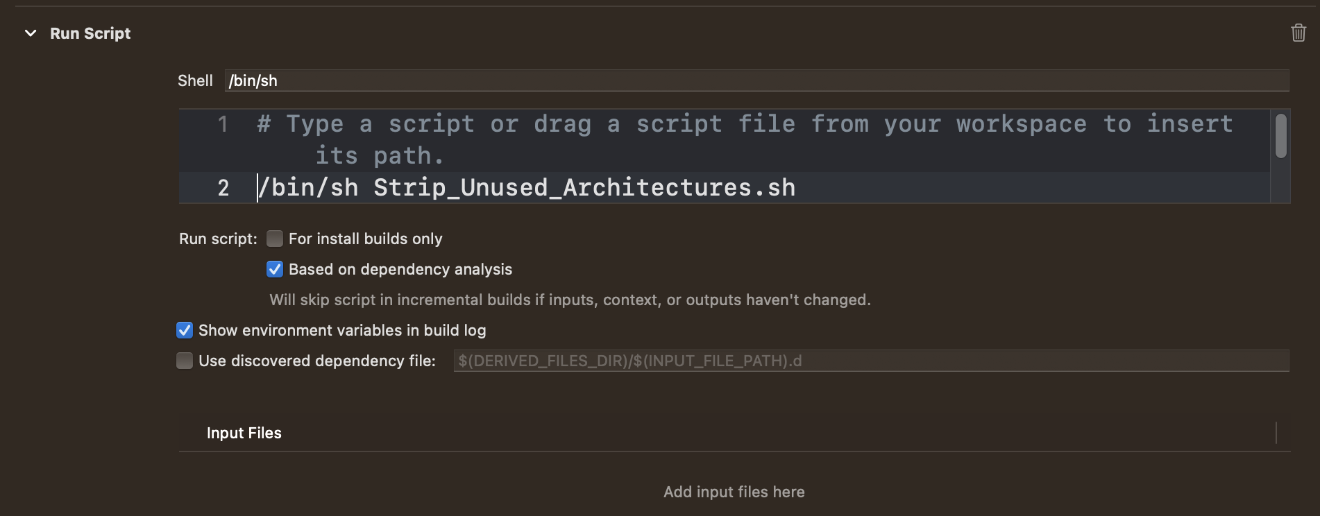 updated run script