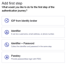 Identification options