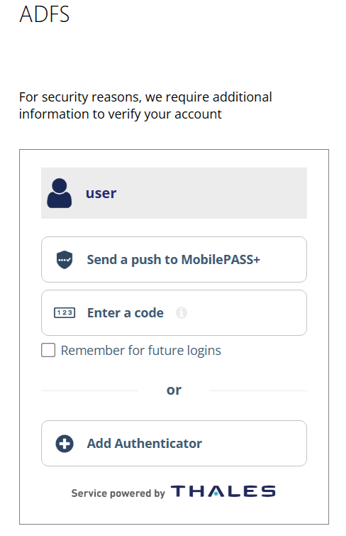 Add authenticator