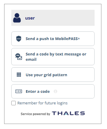 UCA login options