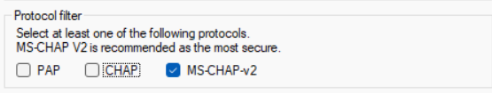 NPS settings