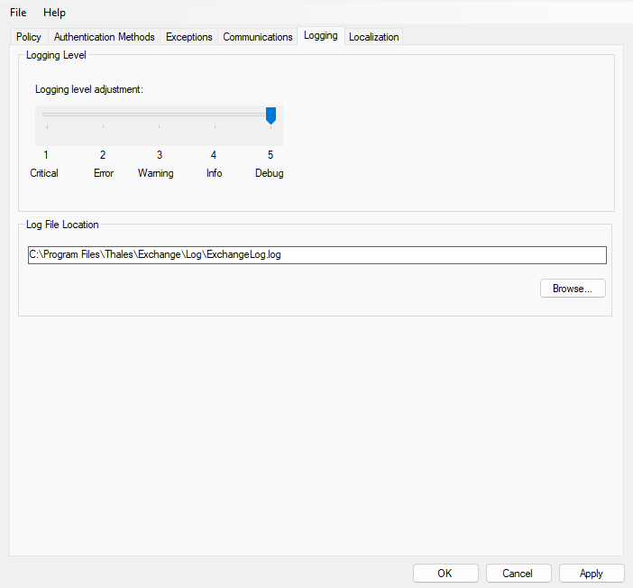 Logging Tab