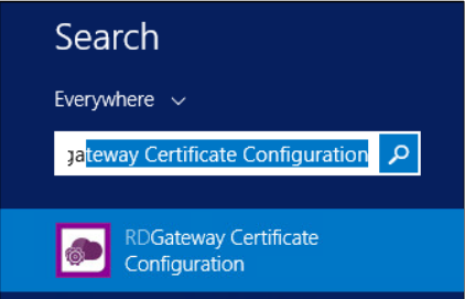 Updating RD Gateway Configuration with Certificate Info