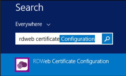 Updating RD Web Configuration with Certificate Info