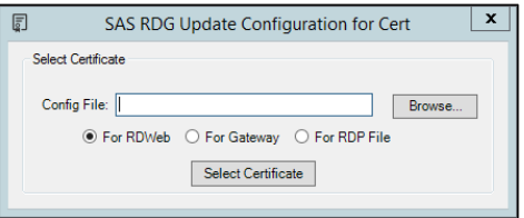 Updating RD Web Configuration with Certificate Info