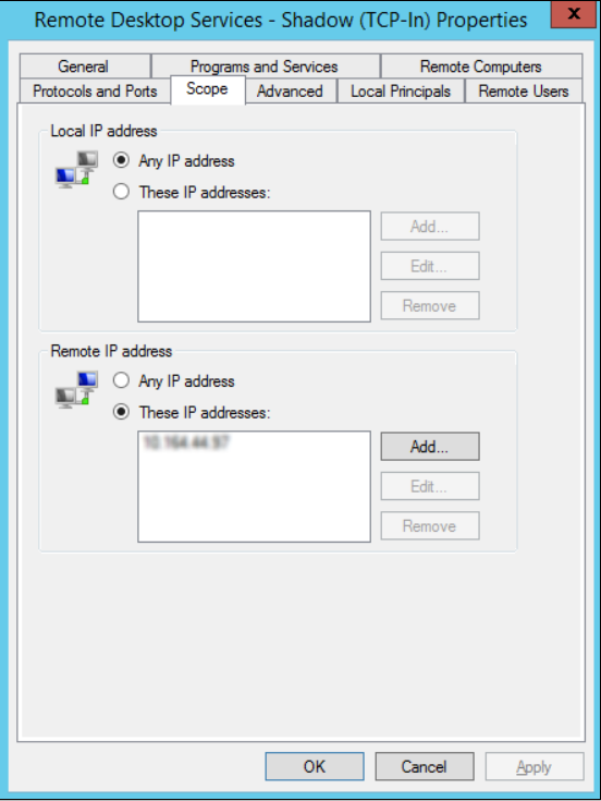 Blocking Direct Access to Remote Machines