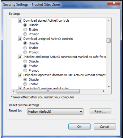 Performing Web Browser Settings