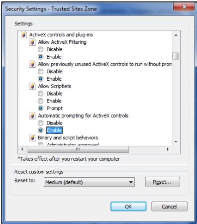 Performing Web Browser Settings
