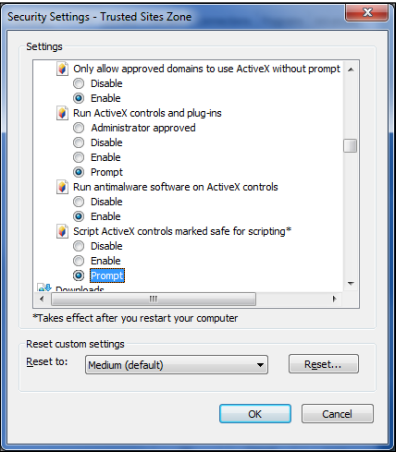 Performing Web Browser Settings