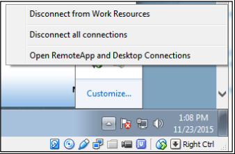 Disconnecting Established Connection on RD Web