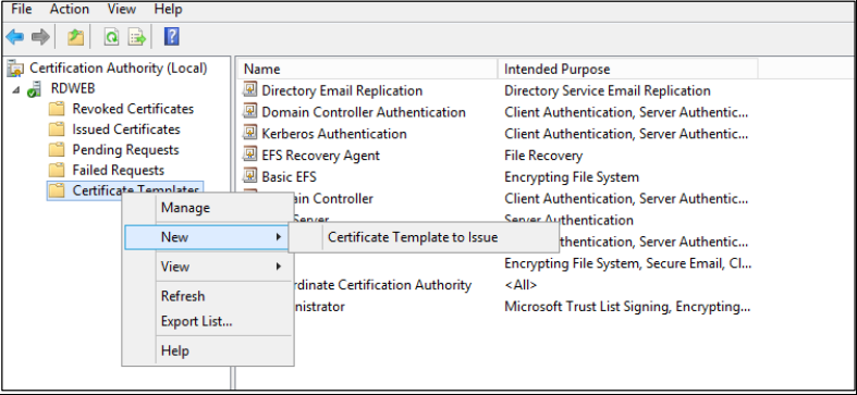 Creating Certificate Template for SHA256 Certificates