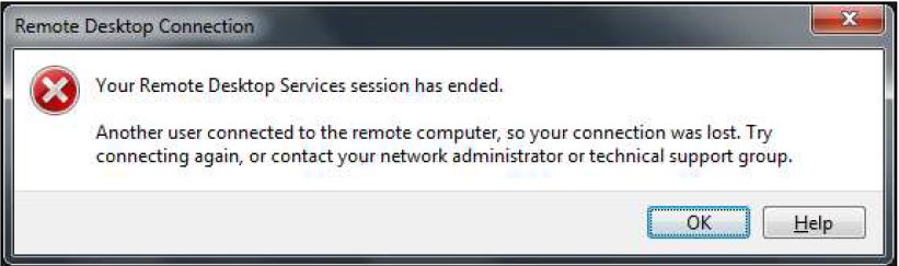 Parallel session error