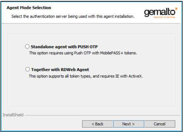 Installing the agent