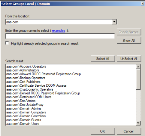 Configuring authentication exceptions