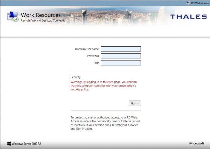Standard authentication