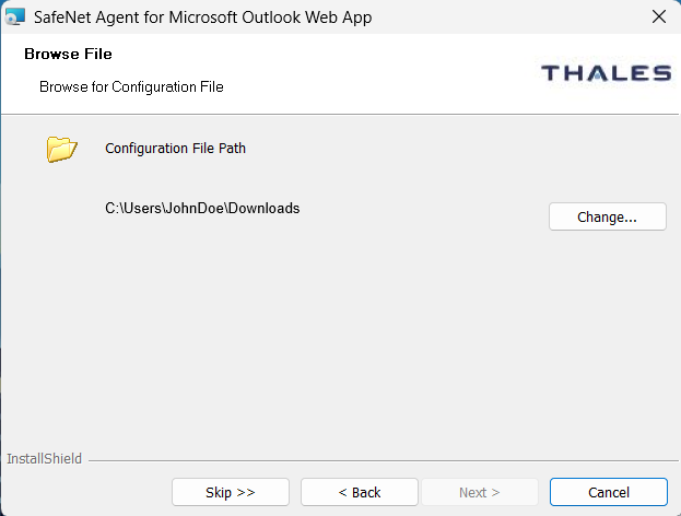 Select Configuration File Select Configuration File