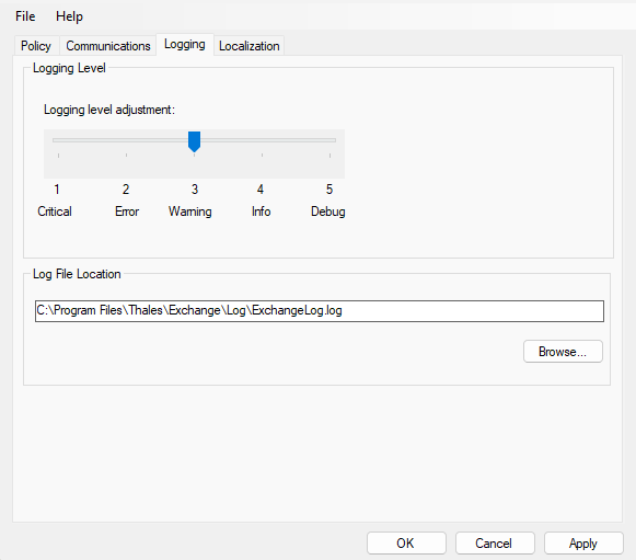 Logging Tab