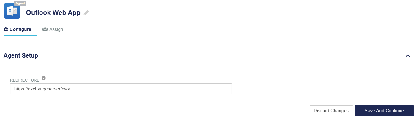 Change REDIRECT URL