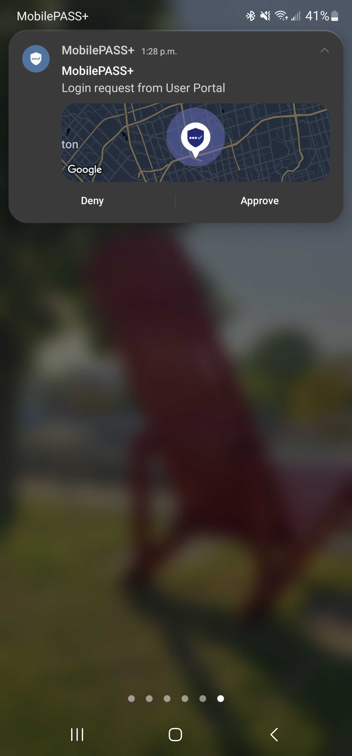 Map in push notification