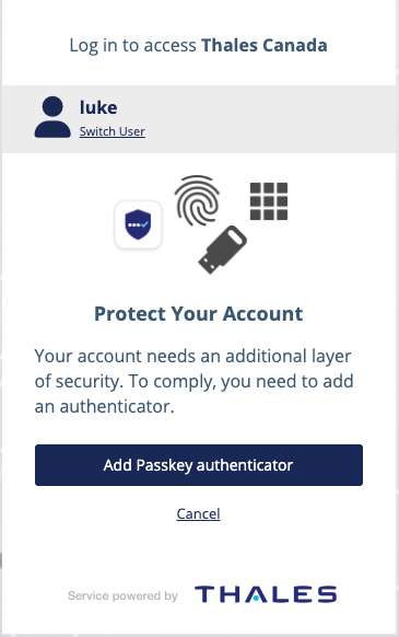 Add Passkey