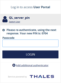 Server PIN