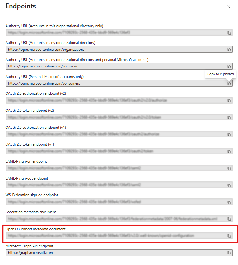 click to zoom External IDP Configuration for Self Service
