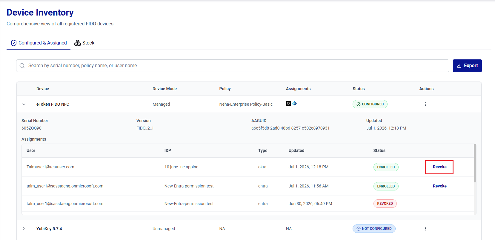 click to zoom ThalesAuthenticatorLifecycleManager