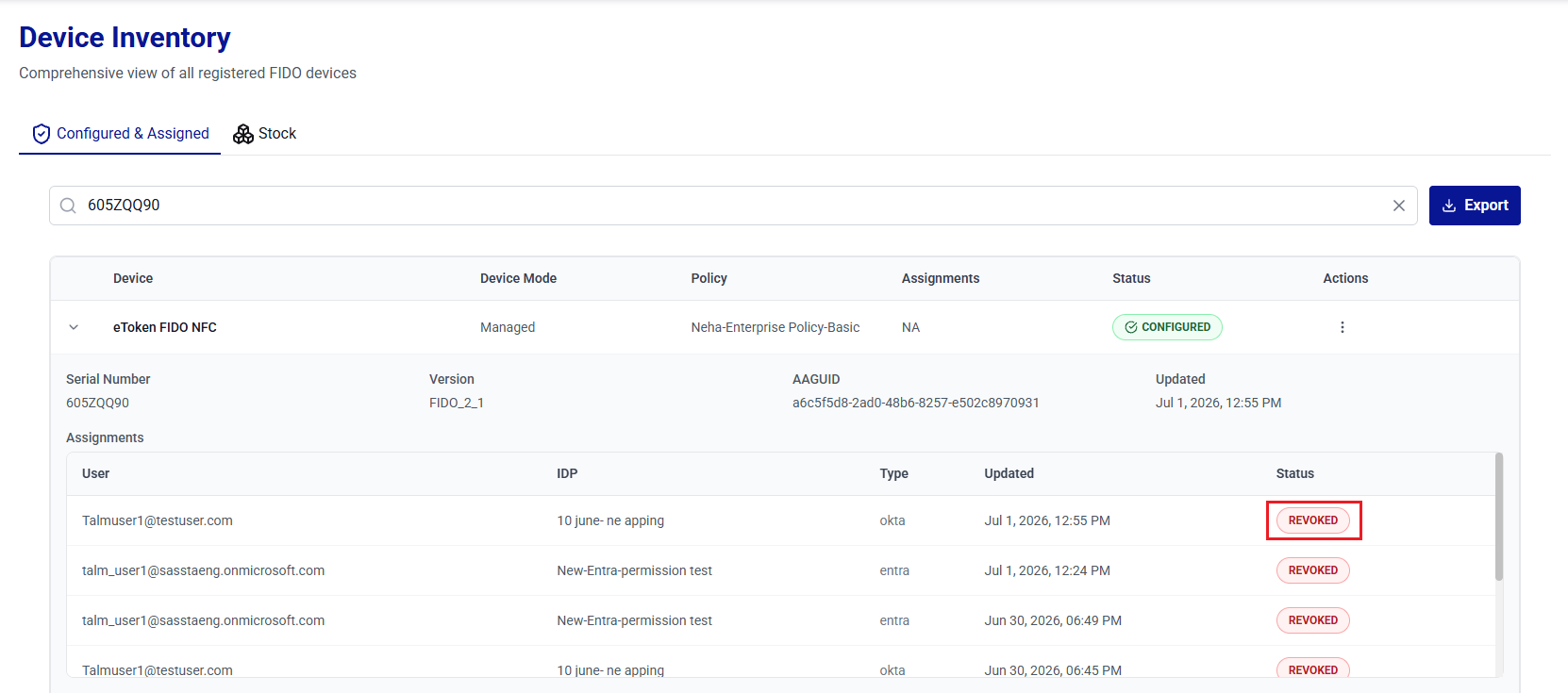 click to zoom ThalesAuthenticatorLifecycleManager