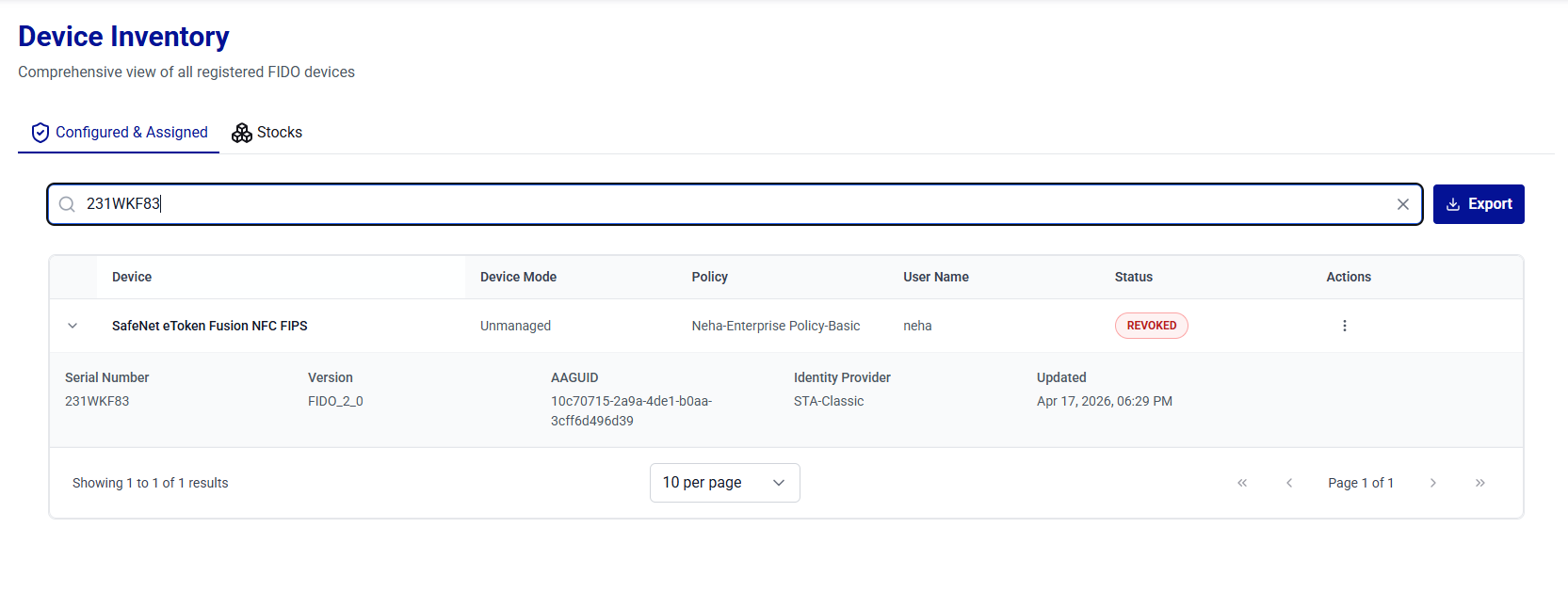 click to zoom ThalesAuthenticatorLifecycleManager