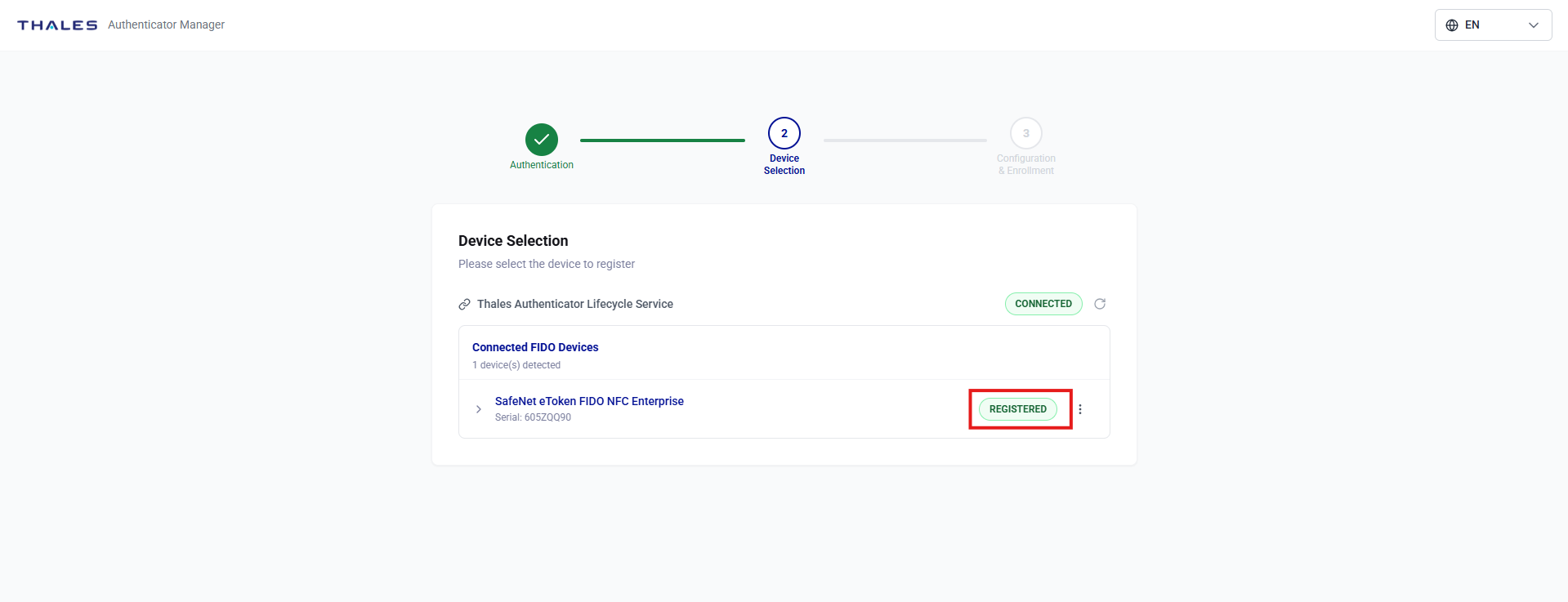 click to zoom Self-service FIDO registration