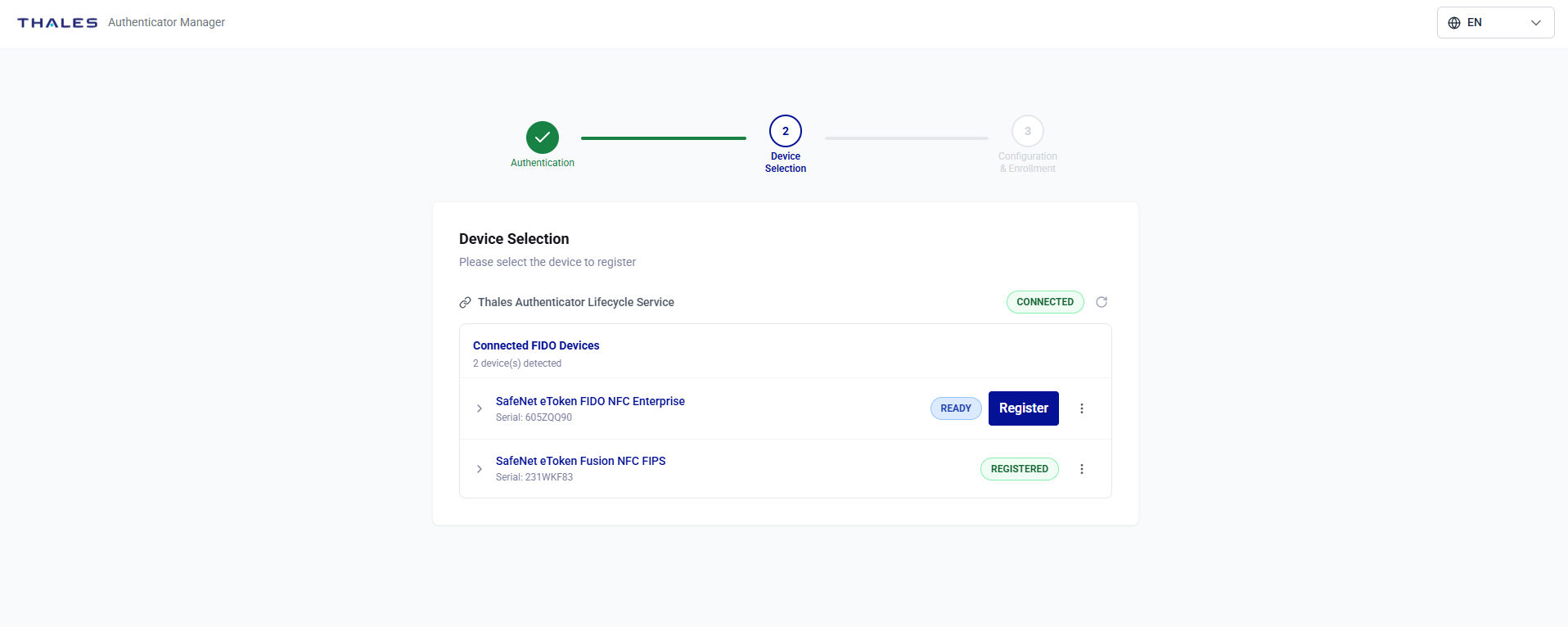 click to zoom Self-service FIDO registration