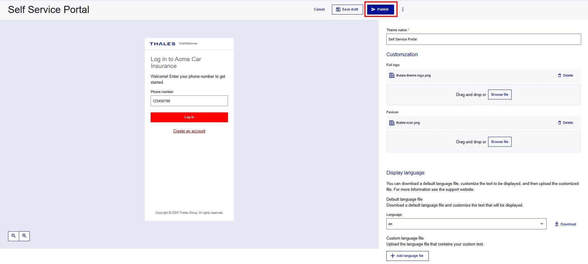 click to zoom Theme and Brand Customization